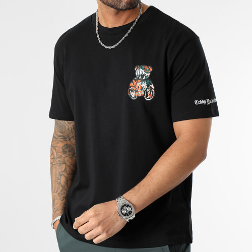 Tee Shirt Oversize Large Essentials Art Series Orange Noir