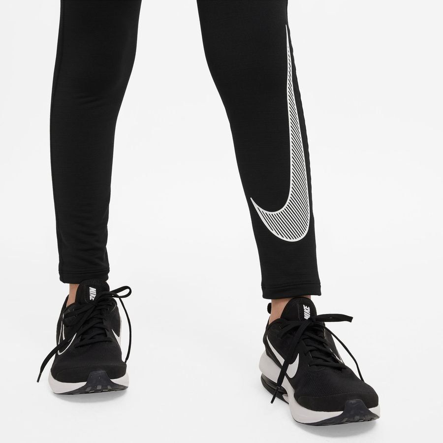 Nike Pro Collant Dri-FIT Warm - Noir/Blanc Enfant