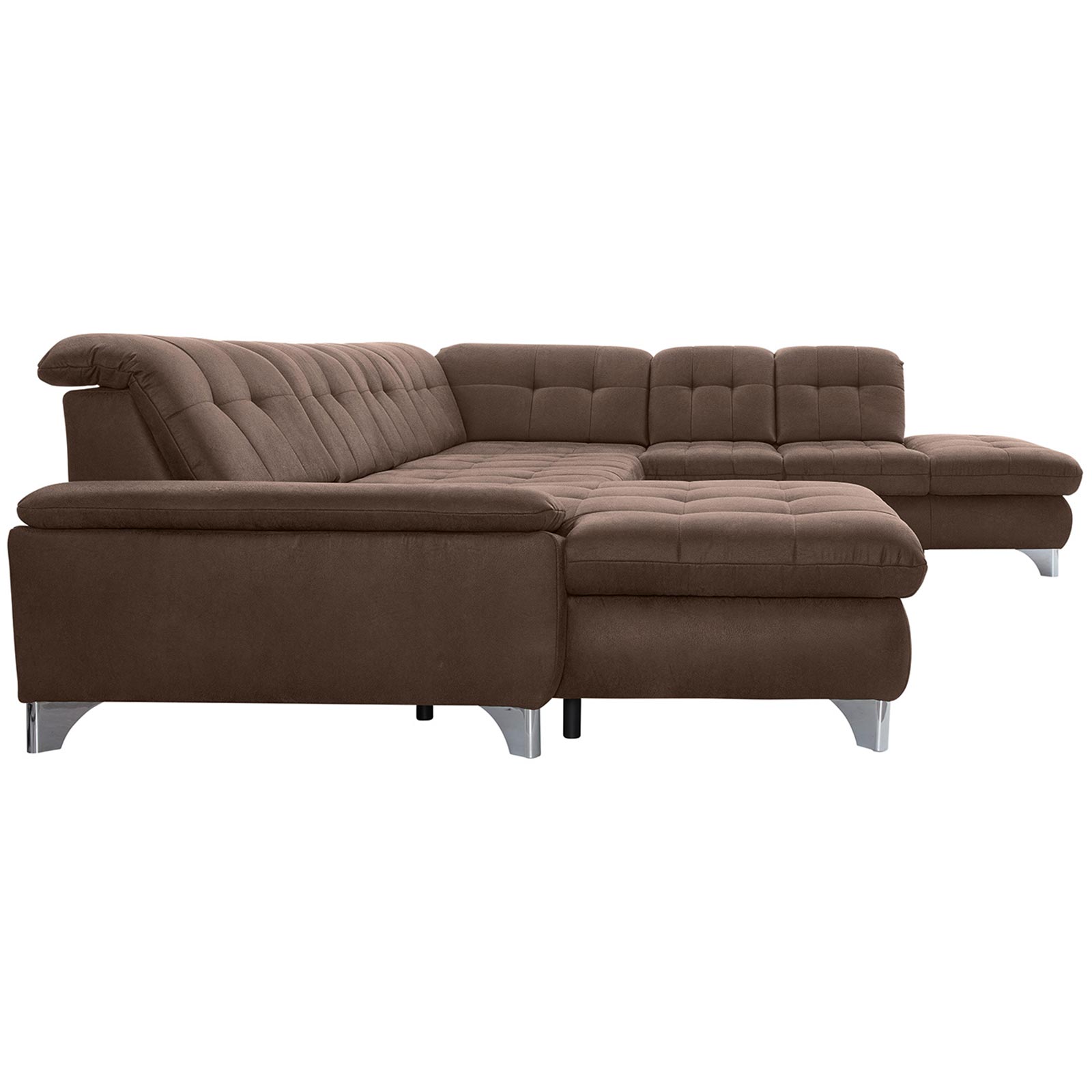 polsterpower Wohnlandschaft - Saddle nougat - Basismodell - Recamiere links