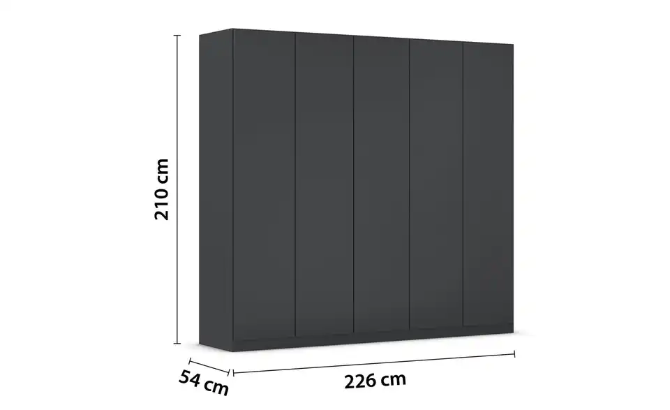 Falttürenschrank 5 Stück 226 cm