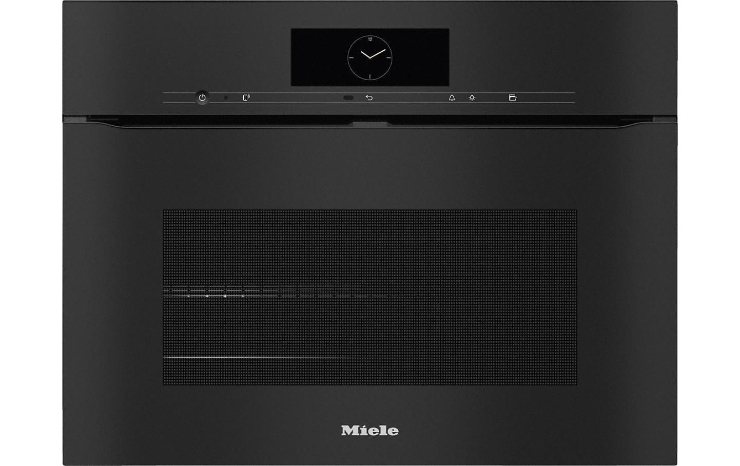 Einbaudampfbackofen H 7840 BPX Schwarz A+<br>Griffloser Einbaubackofen mit Speisenthermometer, Klimagaren- und Pyrolyse-Funktion