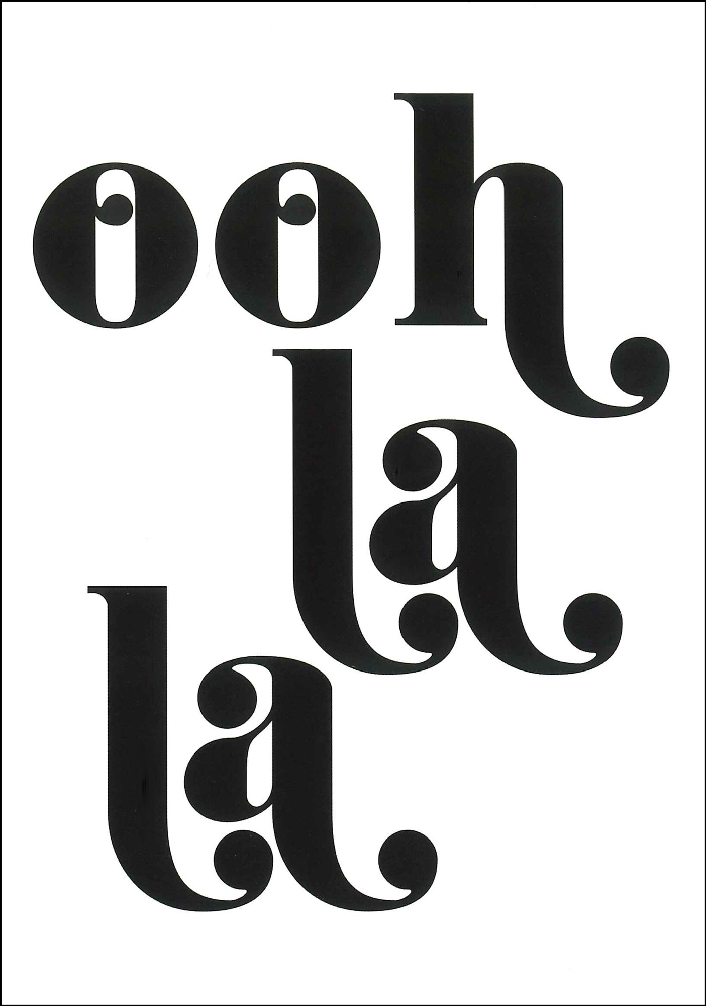 Postkarte 'Ooh la la' günstig bestellen