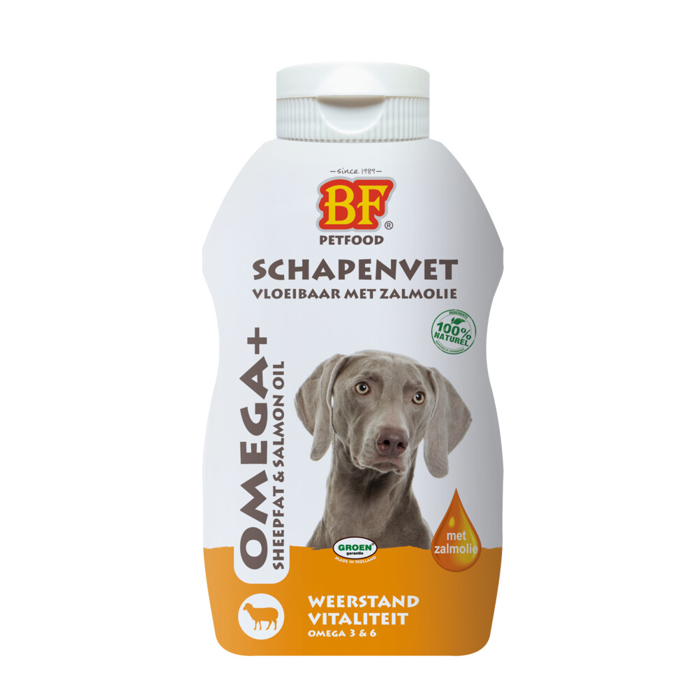 BF Petfood Vloeibaar Schapenvet met Zalmolie Weerstand Vitaliteit250 ml