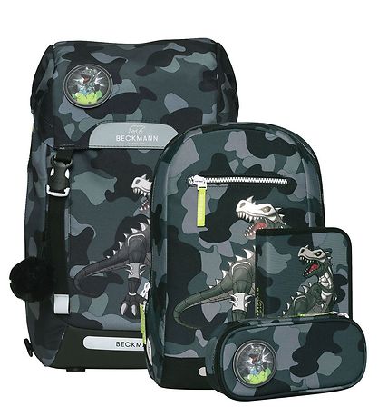 Beckmann Schulranzen-Set - Classic+ Maxi - Camouflage Rex