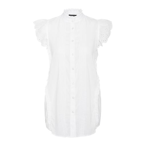 Bruuns Bazaar Carpinus Pleat Bluse, White, 40