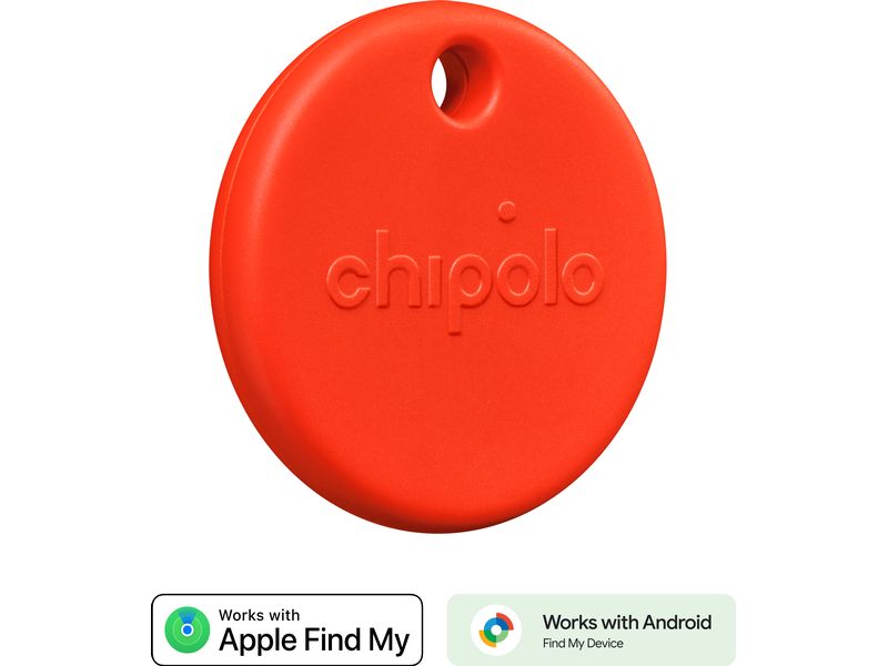 Chipolo Schlüsselfinder POP Rot Wasserresistenter Keyfinder