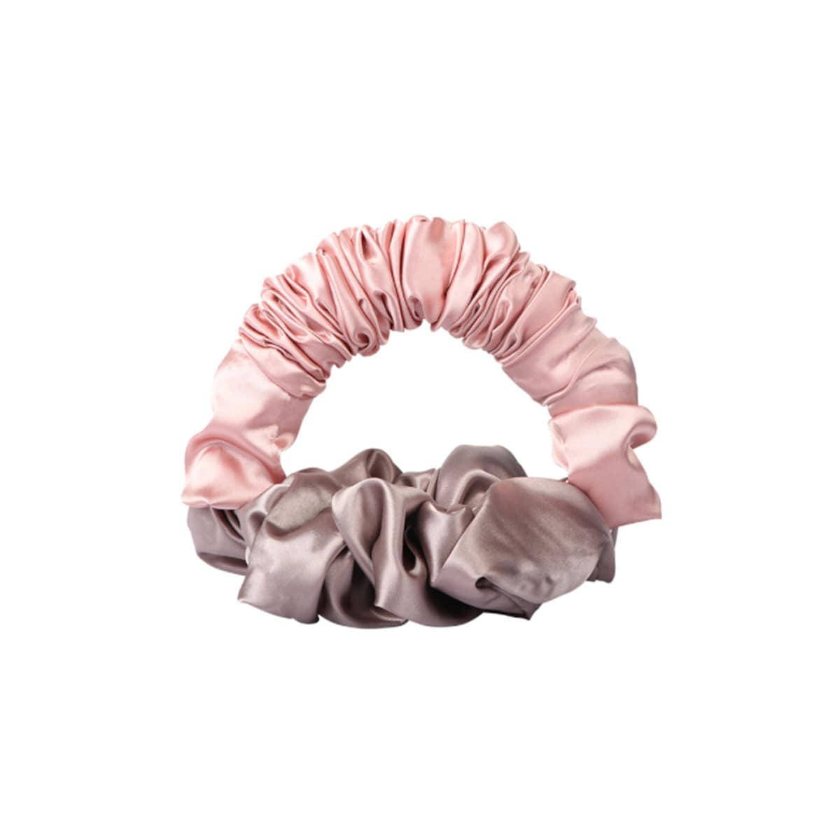 Hårbånd for å krølle håret rosa/brunt