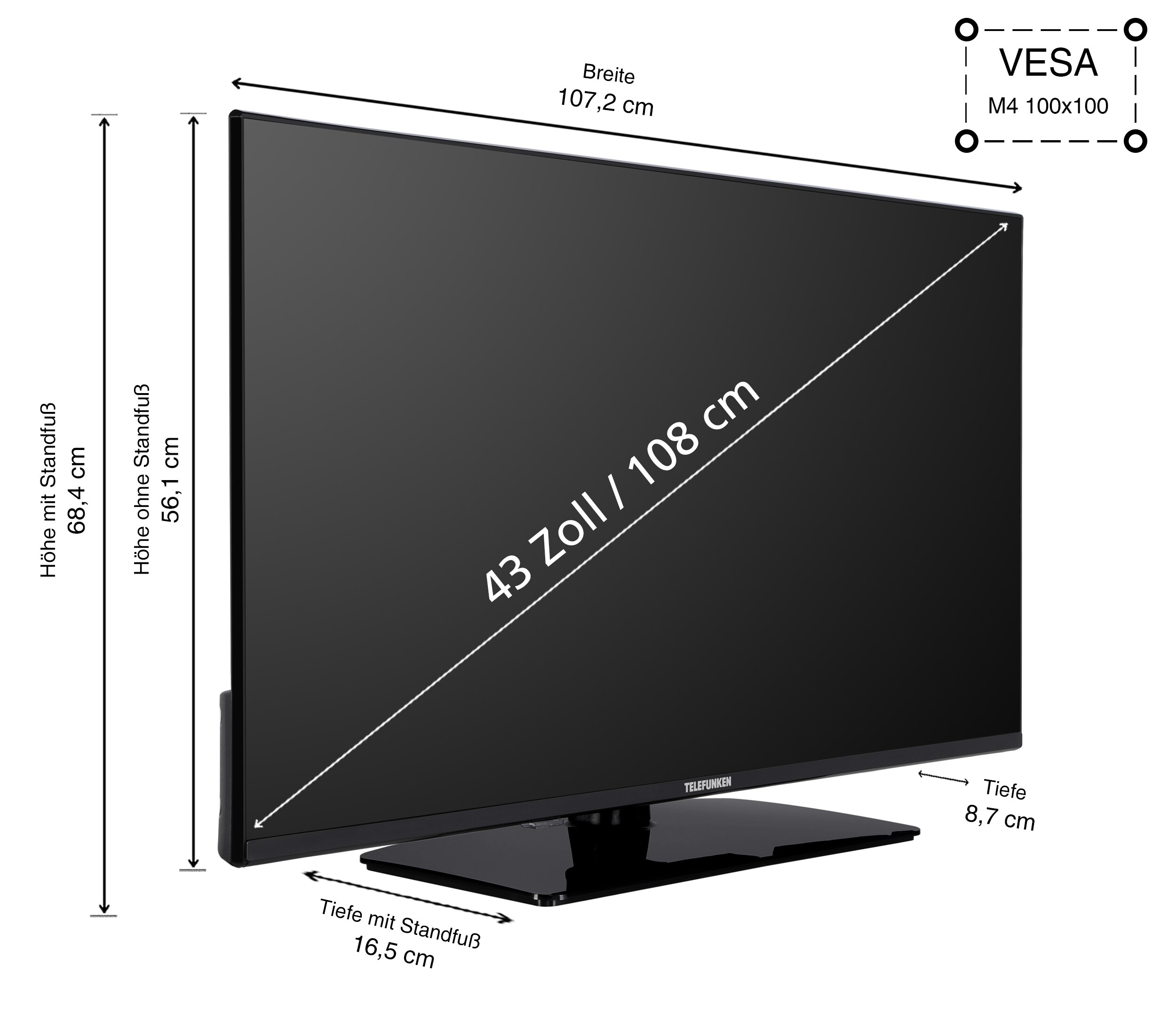 Telefunken XF43AN750M Full HD 43