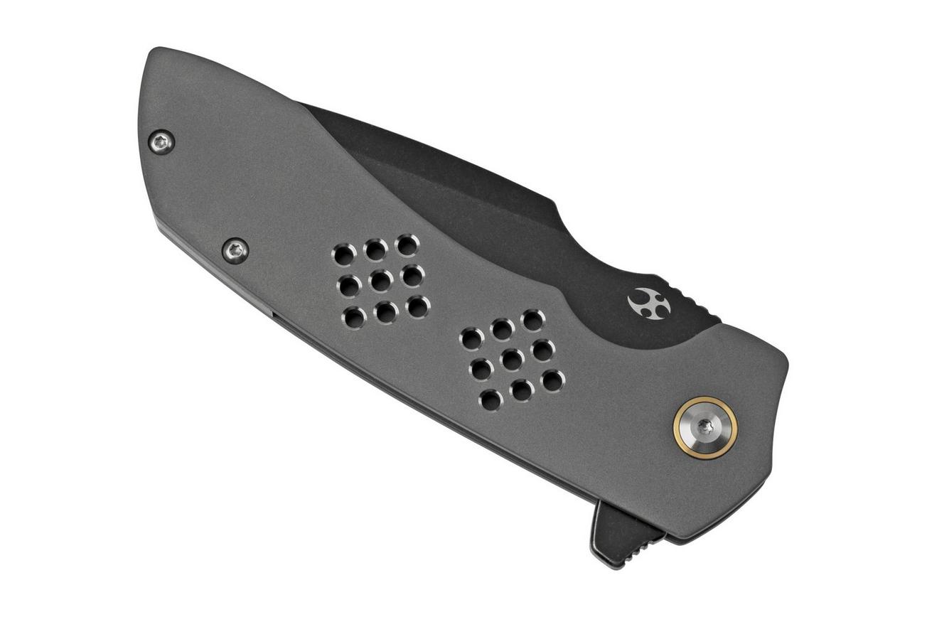 Kansept Entity K1036A2 Black, Silicon Carbided Titanium zakmes, Nalu Knives design