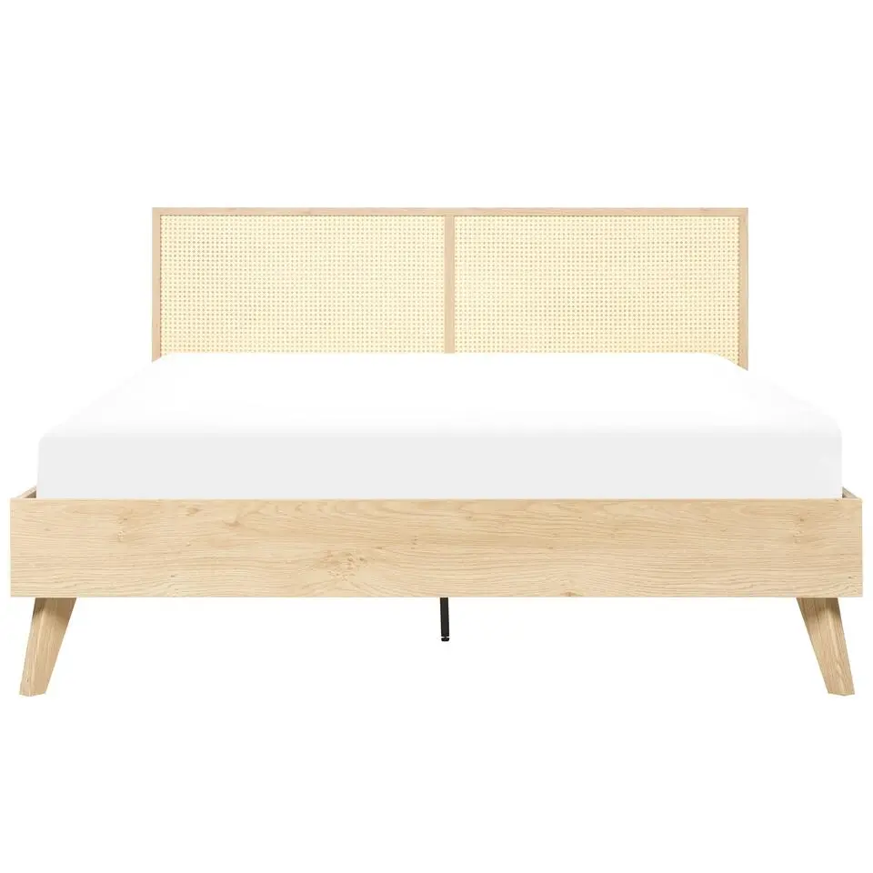MONPAZIER - Tweepersoonsbed - Lichthout - 160 x 200 cm - Populierhout