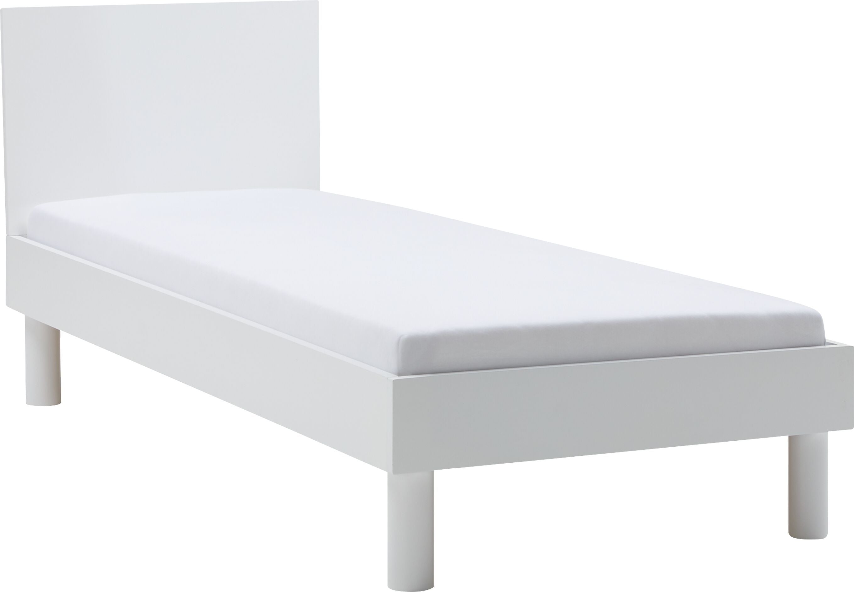 CARA Bett - Weiss / B: 90.0 cm x T: 200.0 cm