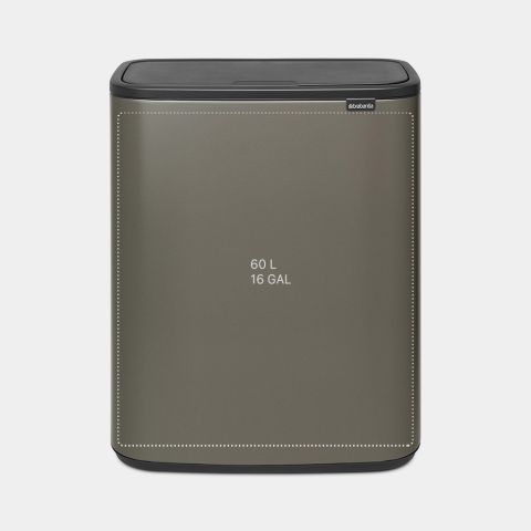 Bo Touch Bin, met 1 binnenemmer, 60 liter - Platinum