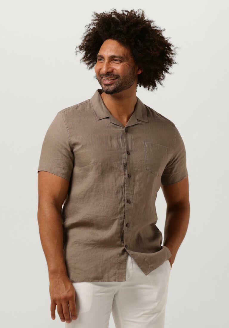 DSTREZZED beige dstrezzed casual overhemd ds_colter resort shirt