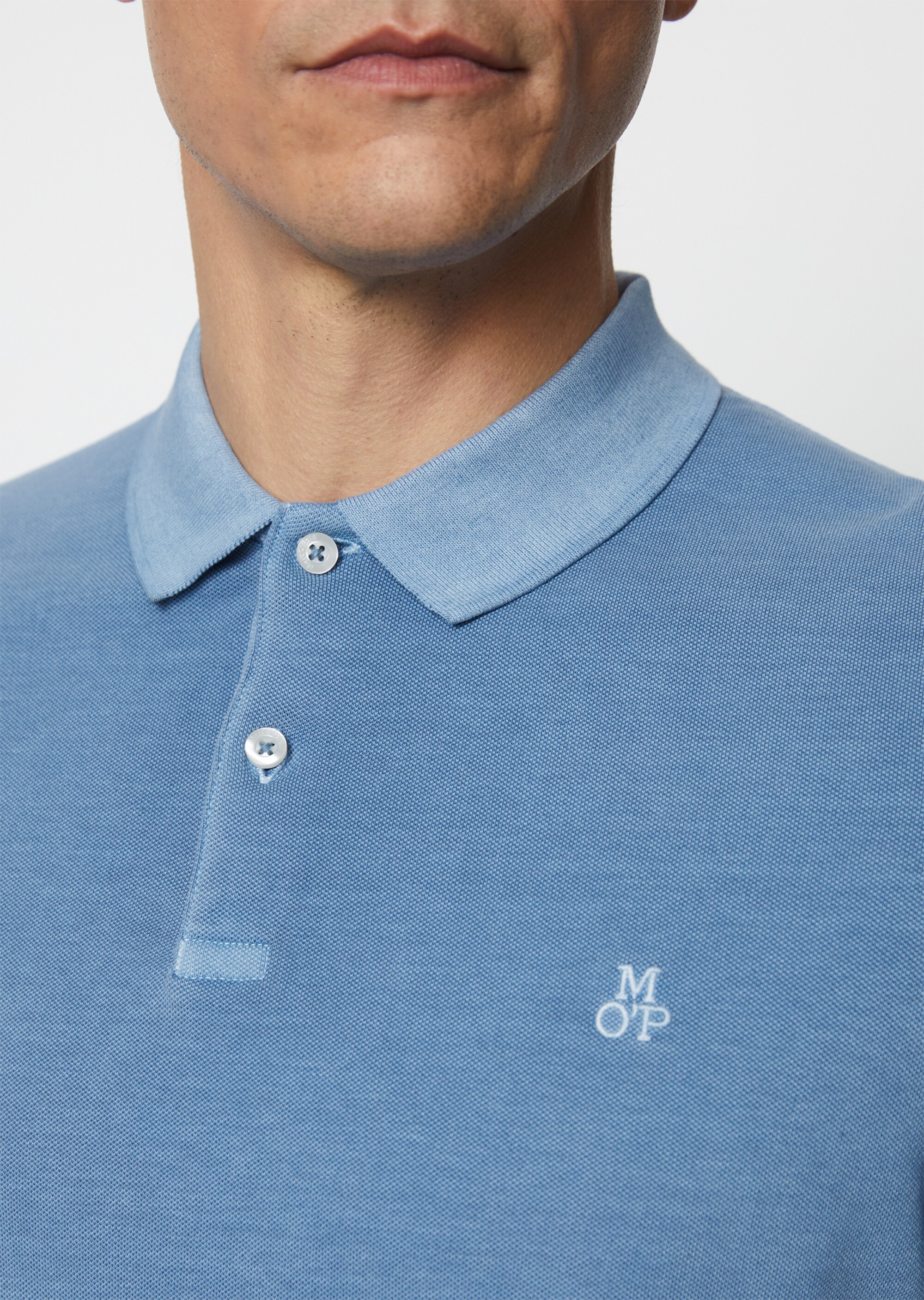 Poloshirt Piqué shaped aus Organic Cotton-Stretch