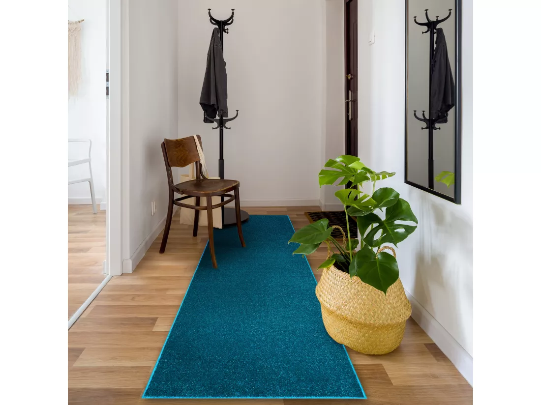 TAPIS DE COULOIR ETON 898 turquois 90x250 cm