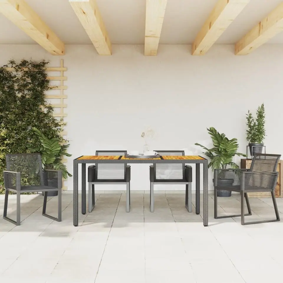 vidaXL - Tuinstoelen - Zwart - Poly rattan - 4 stuks - 53x59x79 cm