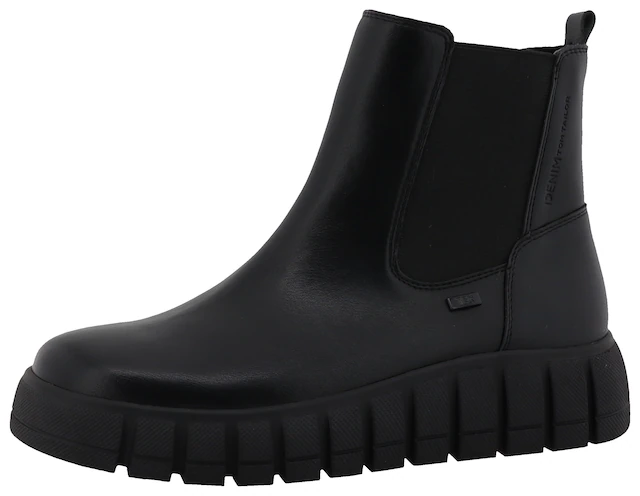 TOM TAILOR Chelseaboots  Keilstiefelette, Plateauboots mit Reissverschluss