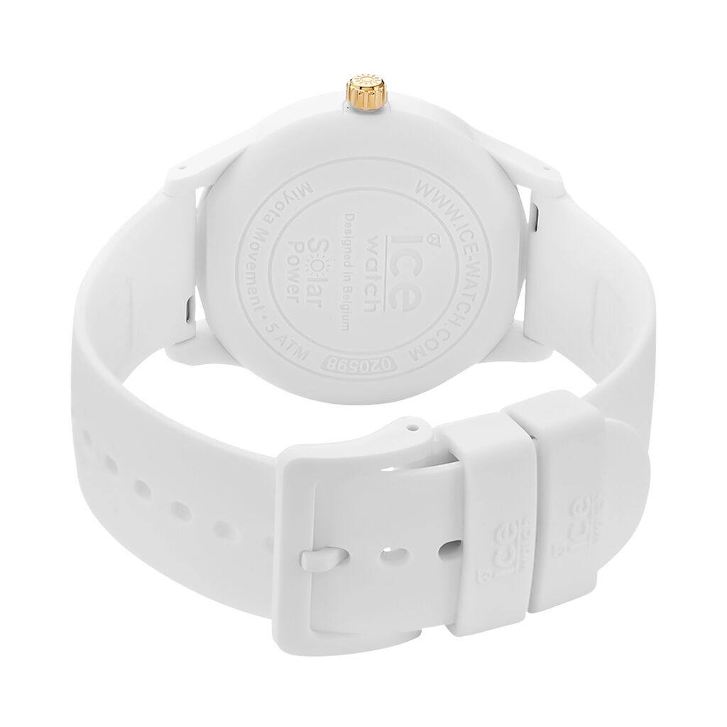 Montre Ice Watch Ice Solar Power Blanc