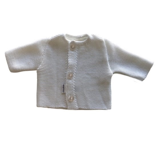 Cardigan coton bio Collection P'tit Bisou Trousseau Tricot 2019   0 mois   de               P'tit bisou