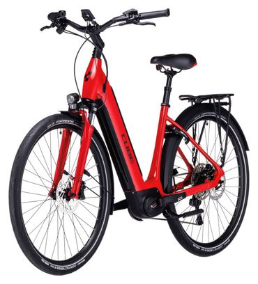 Vélo de Ville Électrique Cube Supreme Sport Hybrid Pro 500 Easy Entry Shimano Deore 10V 500 Wh 700 mm Rouge