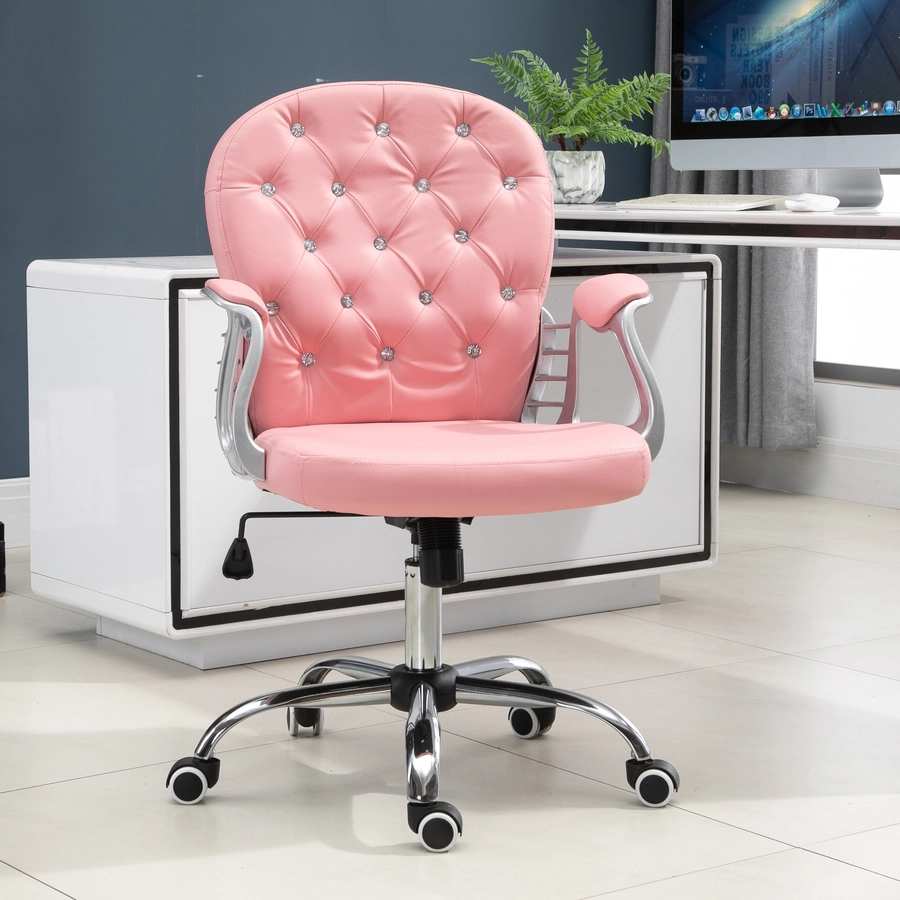 Vinsetto Drehstuhl im eleganten Design rosa