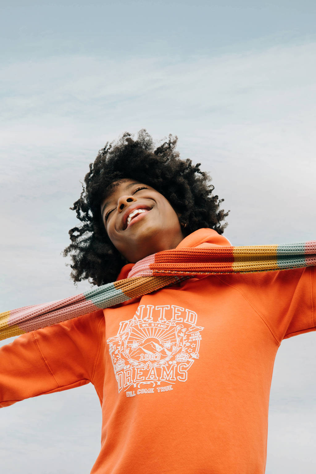 Me & My Monkey hoodie Nova met printopdruk terra