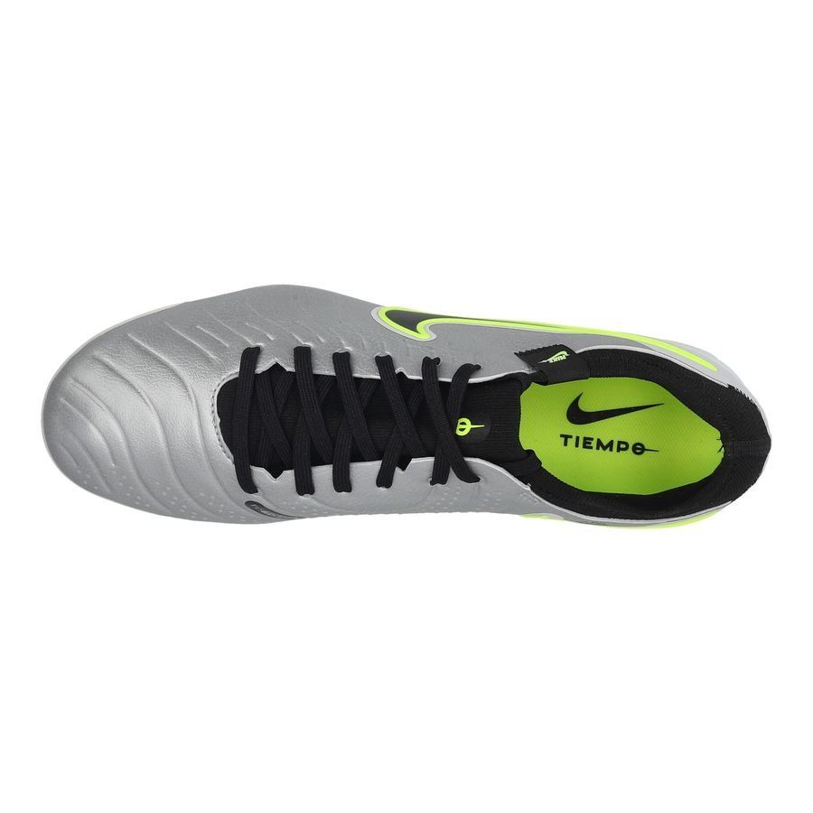 Nike Tiempo Legend 10 Pro AG-PRO Mad Voltage - Argenté/Noir/Jaune Fluo