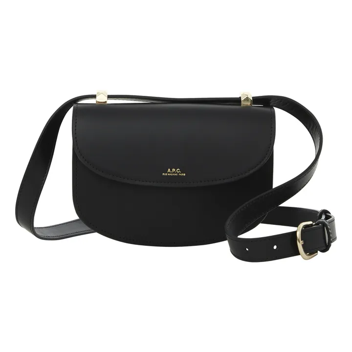 A.P.C. Sac Genève Mini Cuir Lisse | Noir