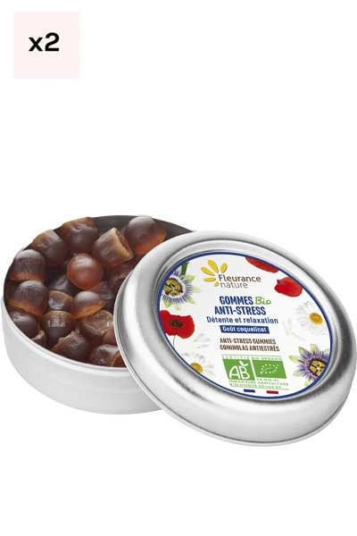 Gommes anti-stress bio - Relaxation optimale & sommeil - 2 x 30 g