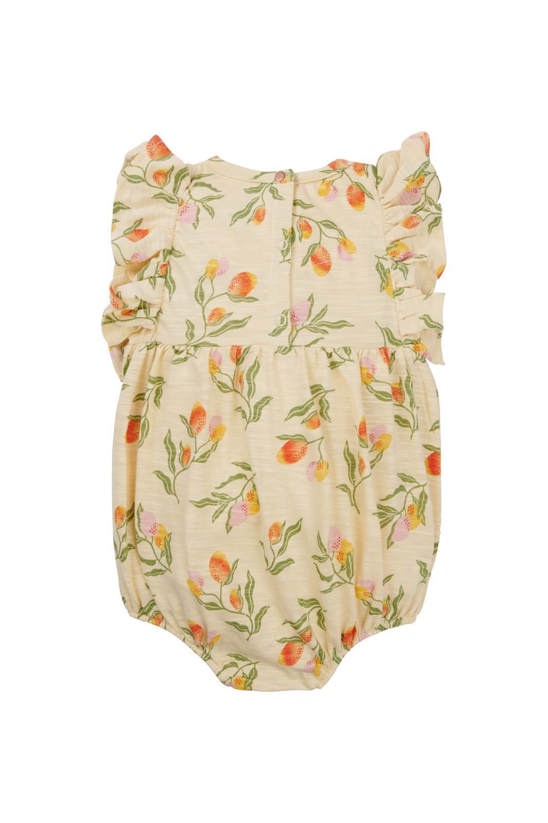 Noppies Baby Tuinbroek Mequon - Fruit pattern Medium Yellow