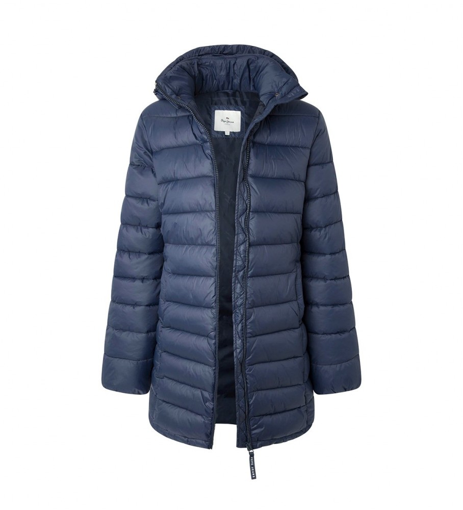 Casaco comprido Pepe Jeans Maddie, azul marinho