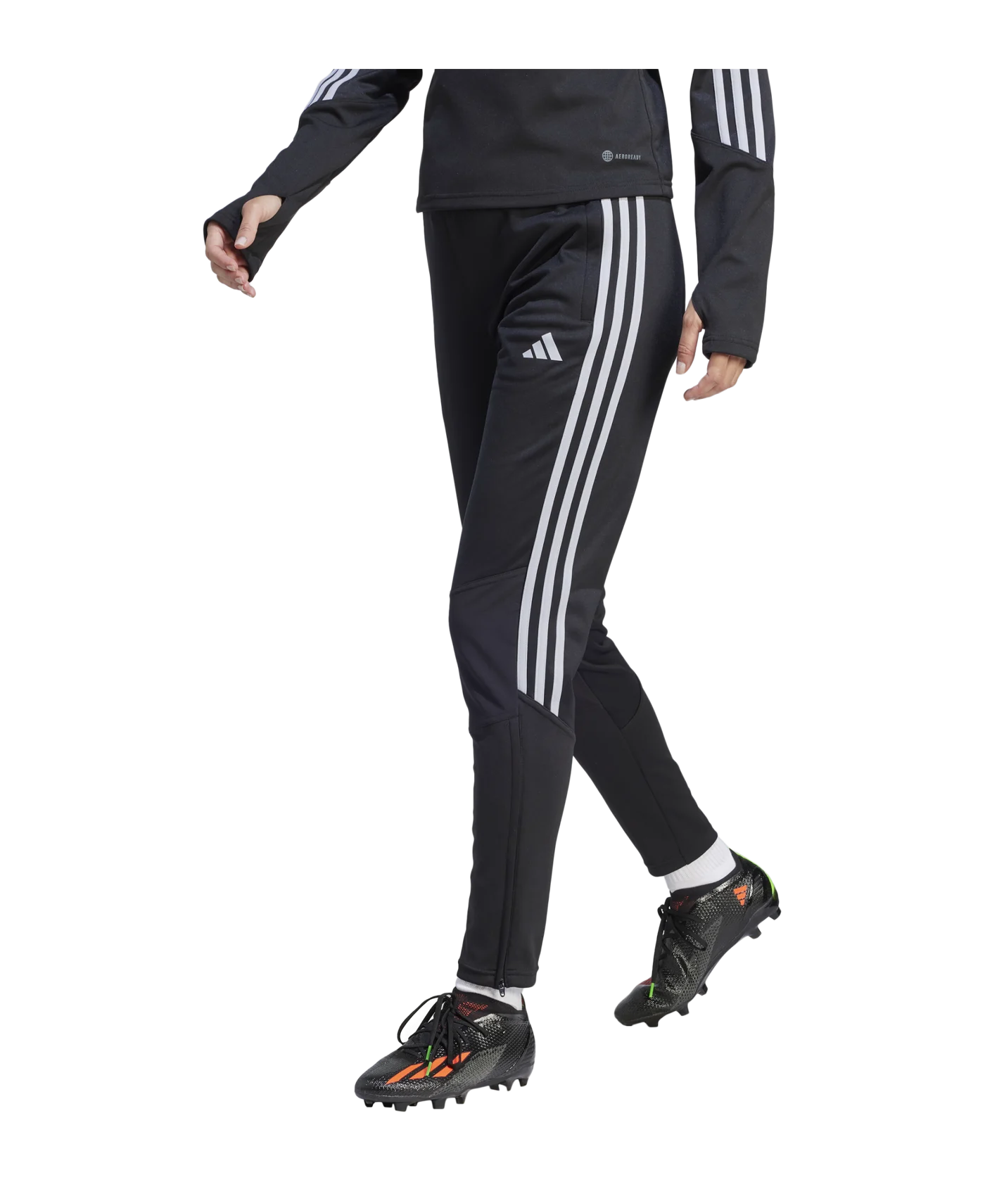 adidas Tiro 23 CB Hose Damen Schwarz Weiss