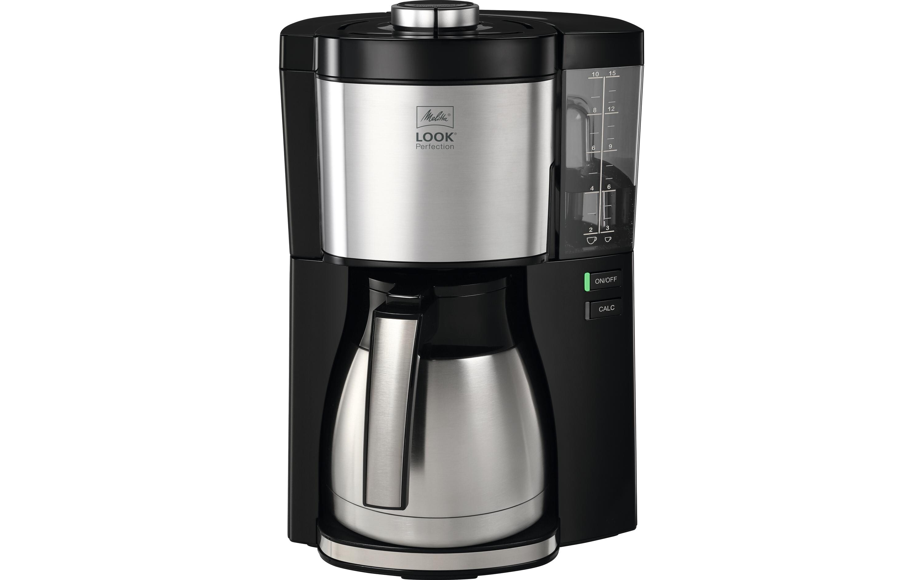 Filterkaffeemaschine Look Therm Perfection Schwarz<br>Kannendeckel mit komfortabler Easy Click Funktion