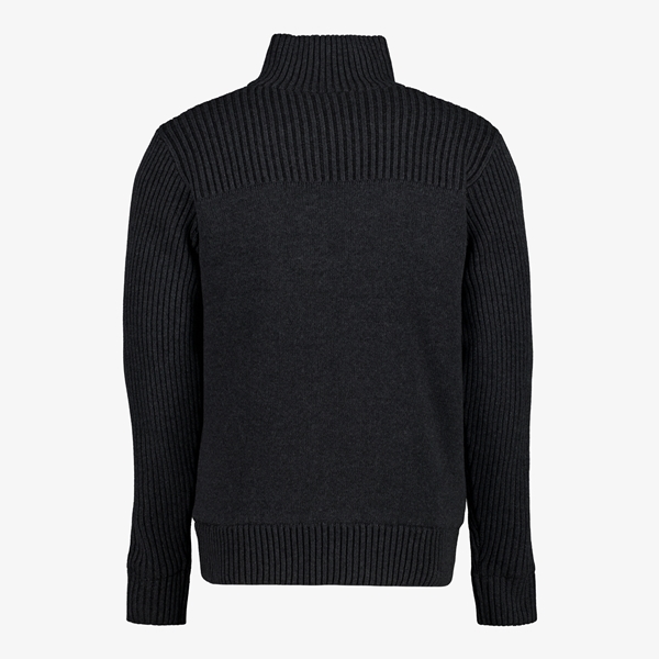 Unsigned heren vest gebreid zwart
