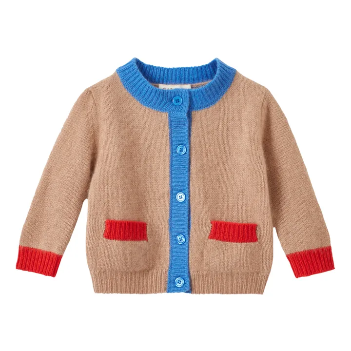 Caramel Cardigan en Cachemire Anise | Bleu
