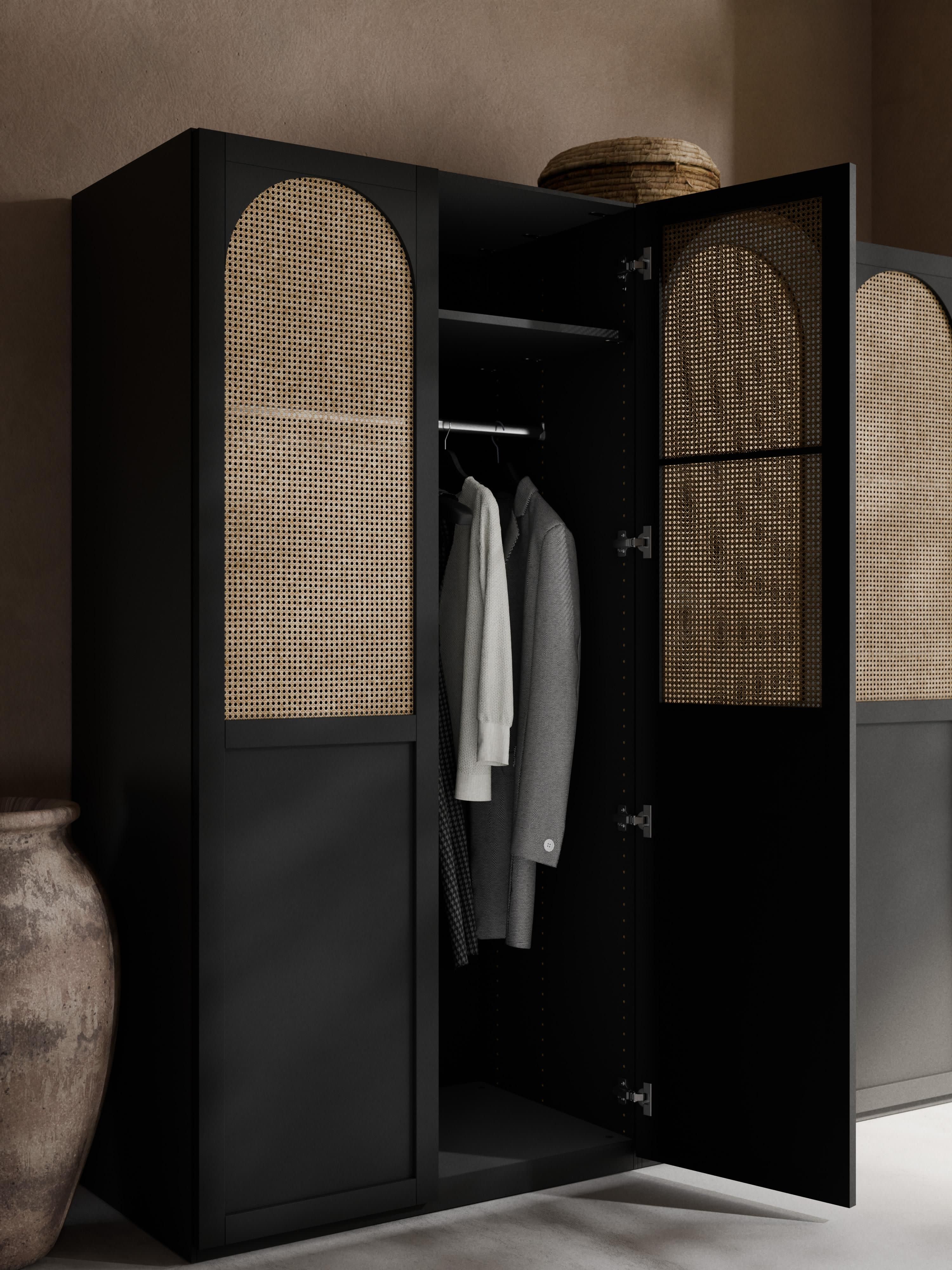 Modulaire draaideurkast Jeanne, 200 cm breed, diverse opties