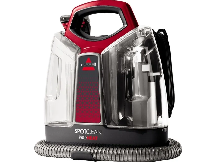 BISSELL SpotClean 3698N - Tæpperenser - beholder - uden pose - hvid/rød