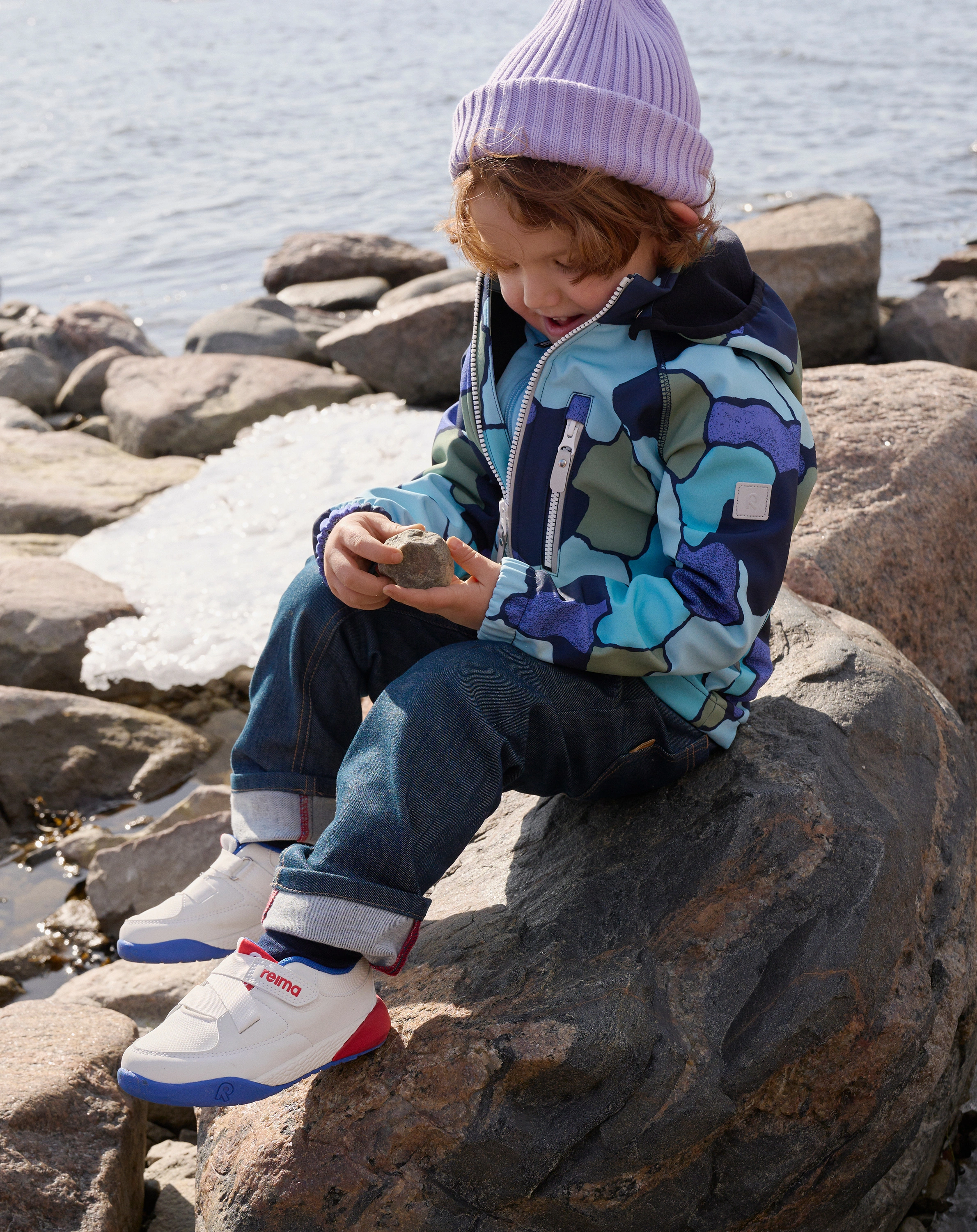 Softshelljacke VANTTI mit Innenfleece in navy