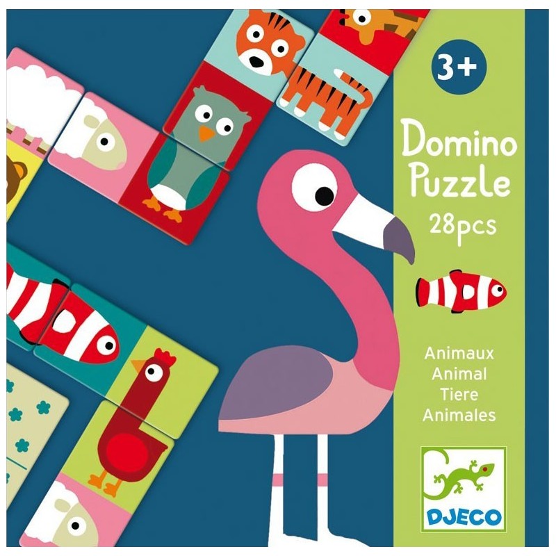 Domino Puzzle 28 pièces - Animaux