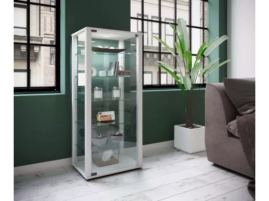 Vitrine de collection en bois et en verre Kavisa L