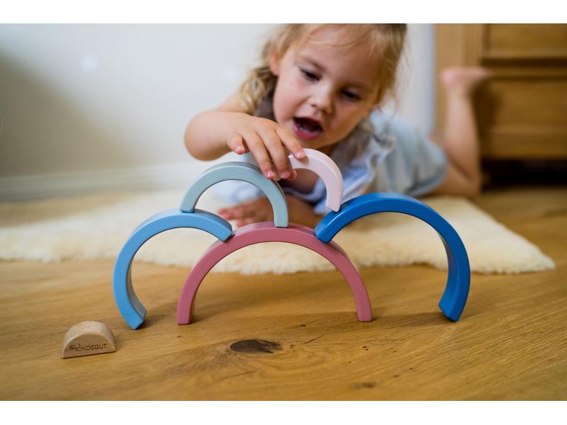 Kindsgut Stapelspielzeug Holz-Regenbogen Regenbogen Spielzeug aus hochwertigem Holz