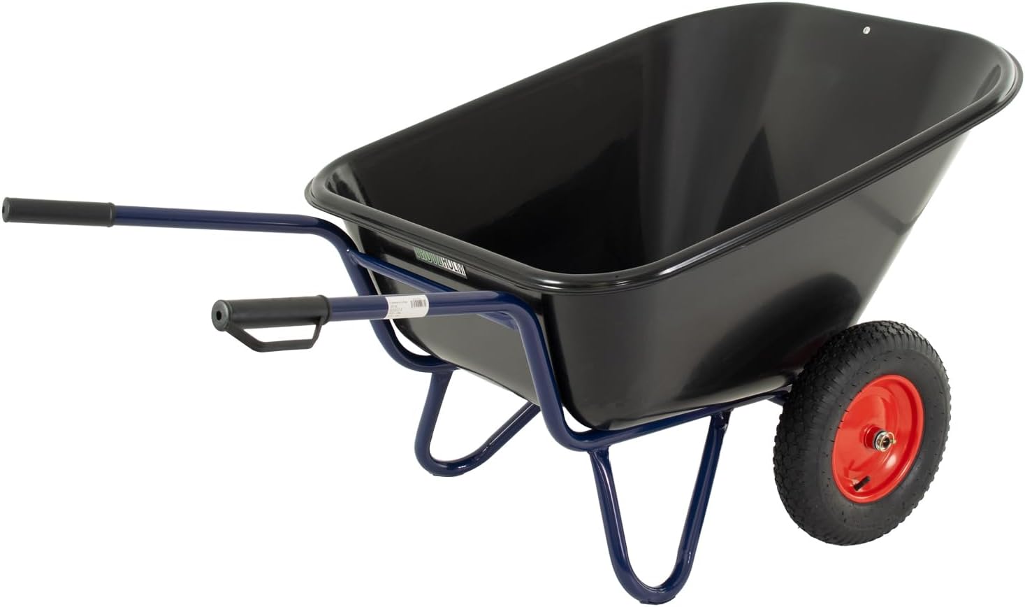 TRUTZHOLM 2-Rad Schubkarre 290 L 300 Kg 156x89 cm Stahlplatte Gartenschubkarre Hofkarre Schiebkarre Futterkarre