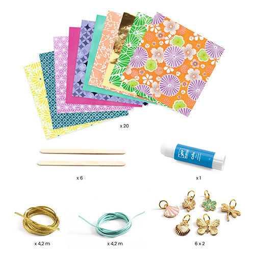 Djeco armbandjes maken papieren kralen - stijlvol en goud