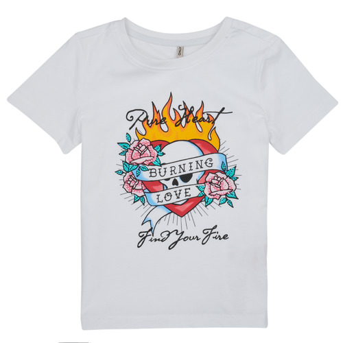 Only - KOGALICE-REG-S/S-BURNING-TOP-BOX-JRS - Blanc