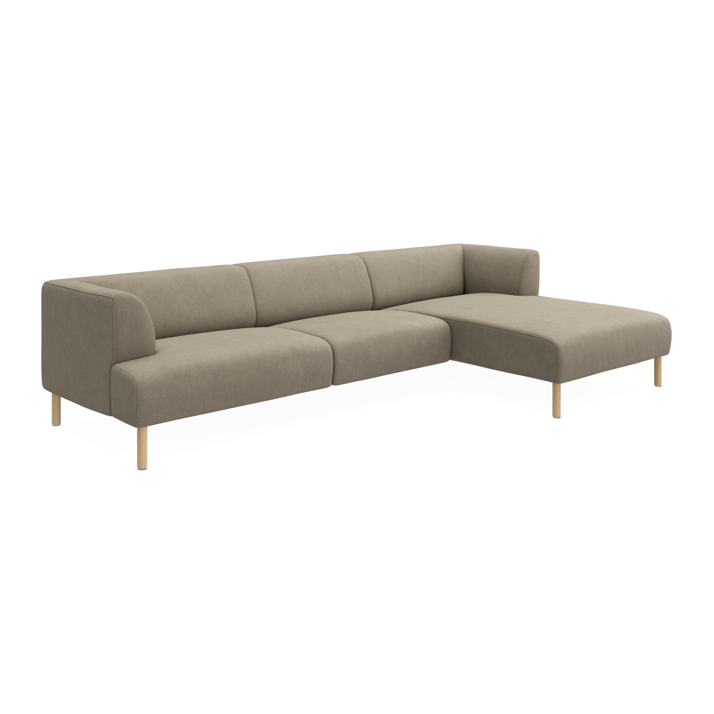 Teron højrevendt sofa med chaiselong