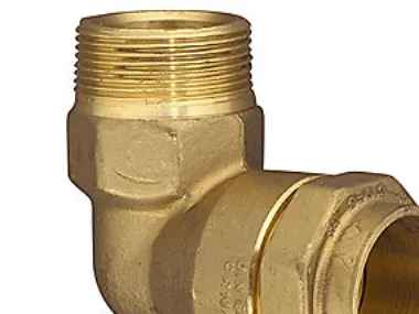 Vinkel 90° 63mm x 2 nippel - Isiflo