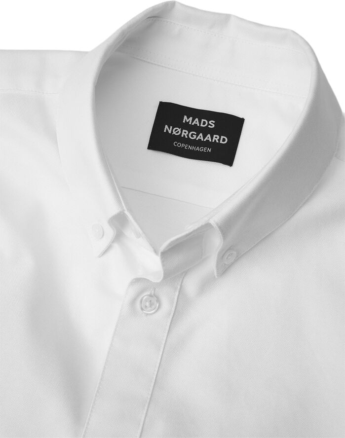 Mads Nørgaard - Copenhagen Cotton Oxford Sune Shirt BD Hvid