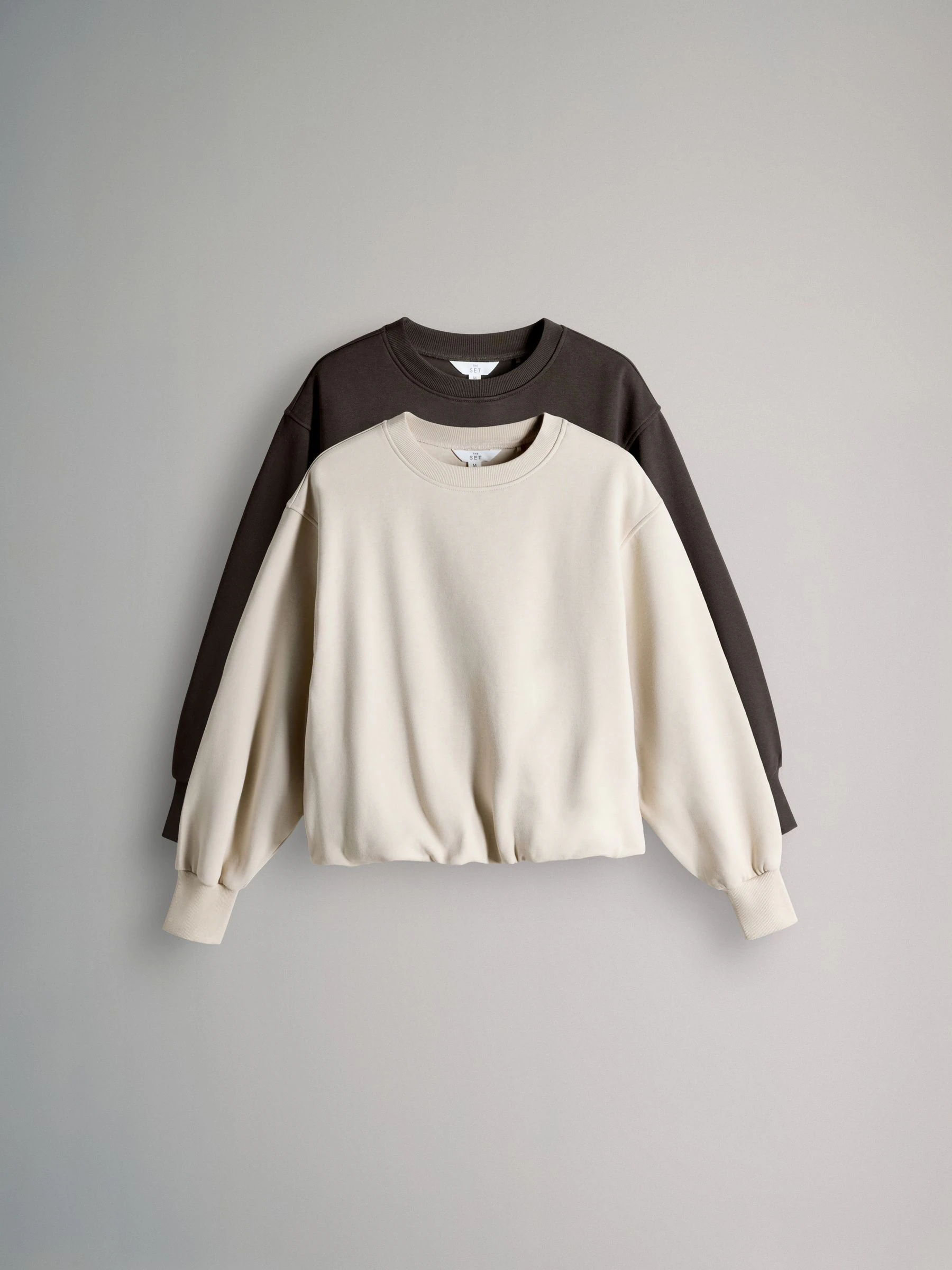 The Set 2 Pack Bubble Hem Sweatshirt