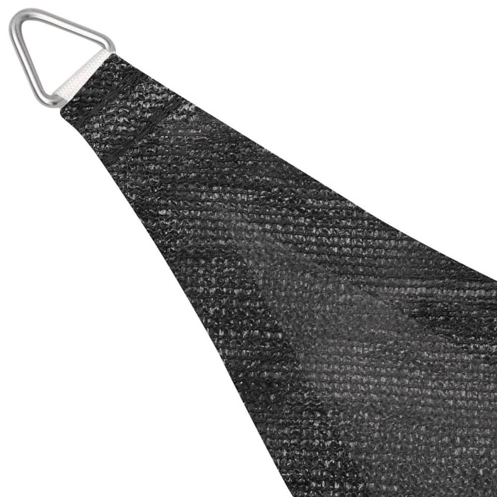 Parasol en pehd triangulaire 3,6 x 3,6 x 3,6 m anthracite