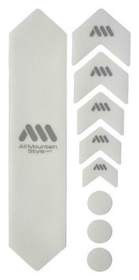 Kit Protection de Cadre ALL MOUNTAIN STYLE Honey Comb 9 pcs - Transparent